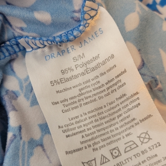 Draper James Floral Ruffle Nightie Blue Shadow Size S/M - Picture 8 of 8